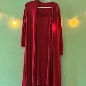 Red Dress and Jacket (Size 6)